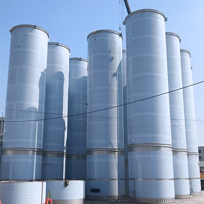 Le projet de 18 silos extérieurs de Niasi en construction de haut niveau