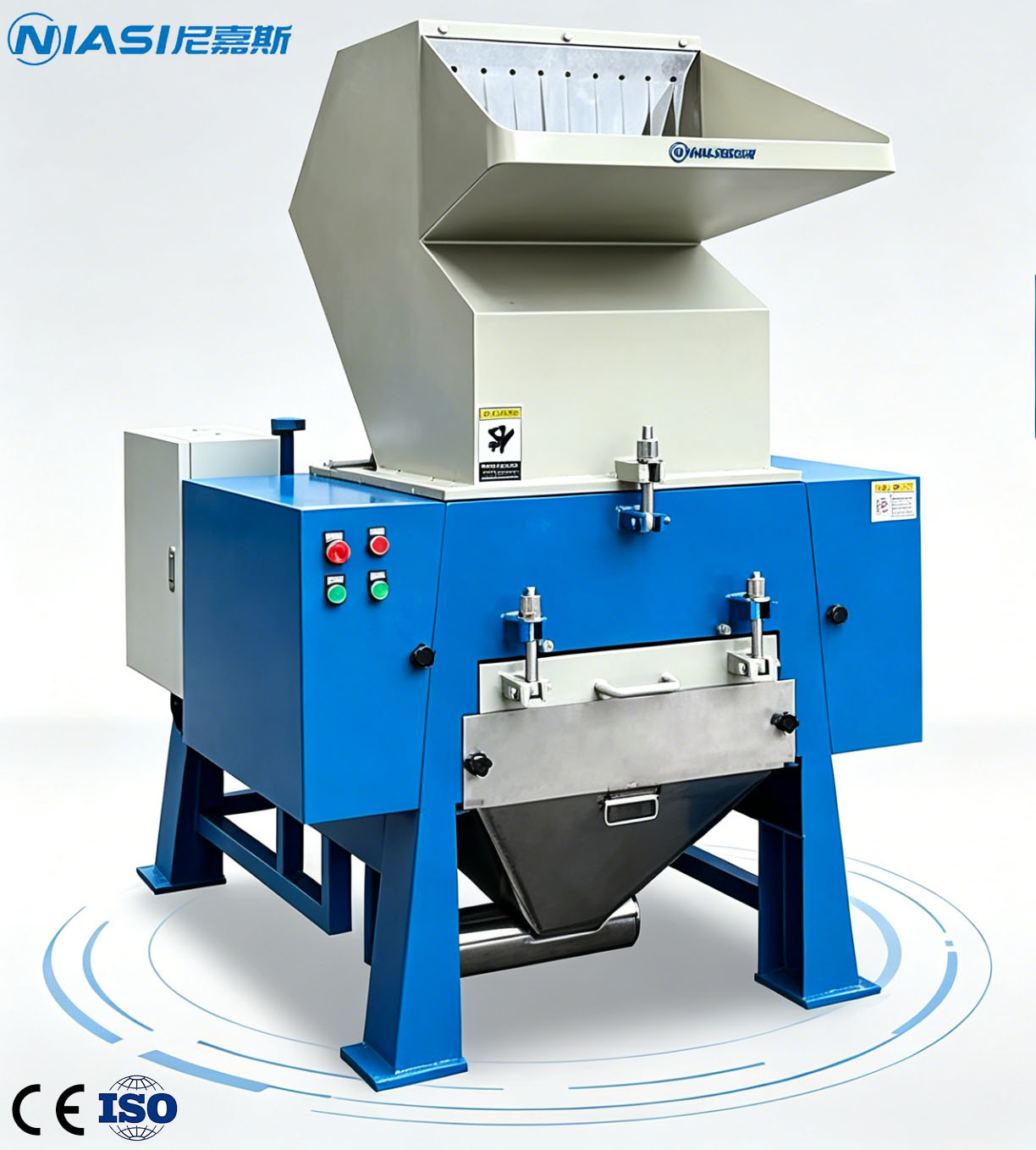 Machine de recyclage de broyeur de plastique avec système de collecte automatique